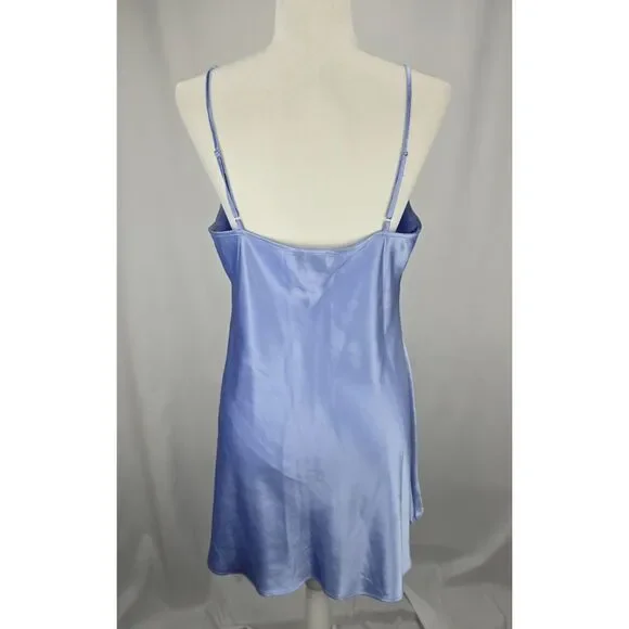 VINTAGE Y2K Jones New York Short Negligee Nightgown Lace‎ Bust Fairy Silky LG - Picture 3 of 9